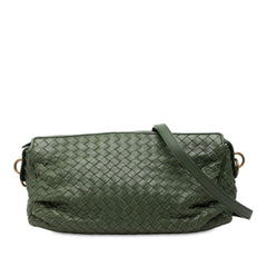 Nappa Intrecciato Crossbody Green - Lab Luxury Resale