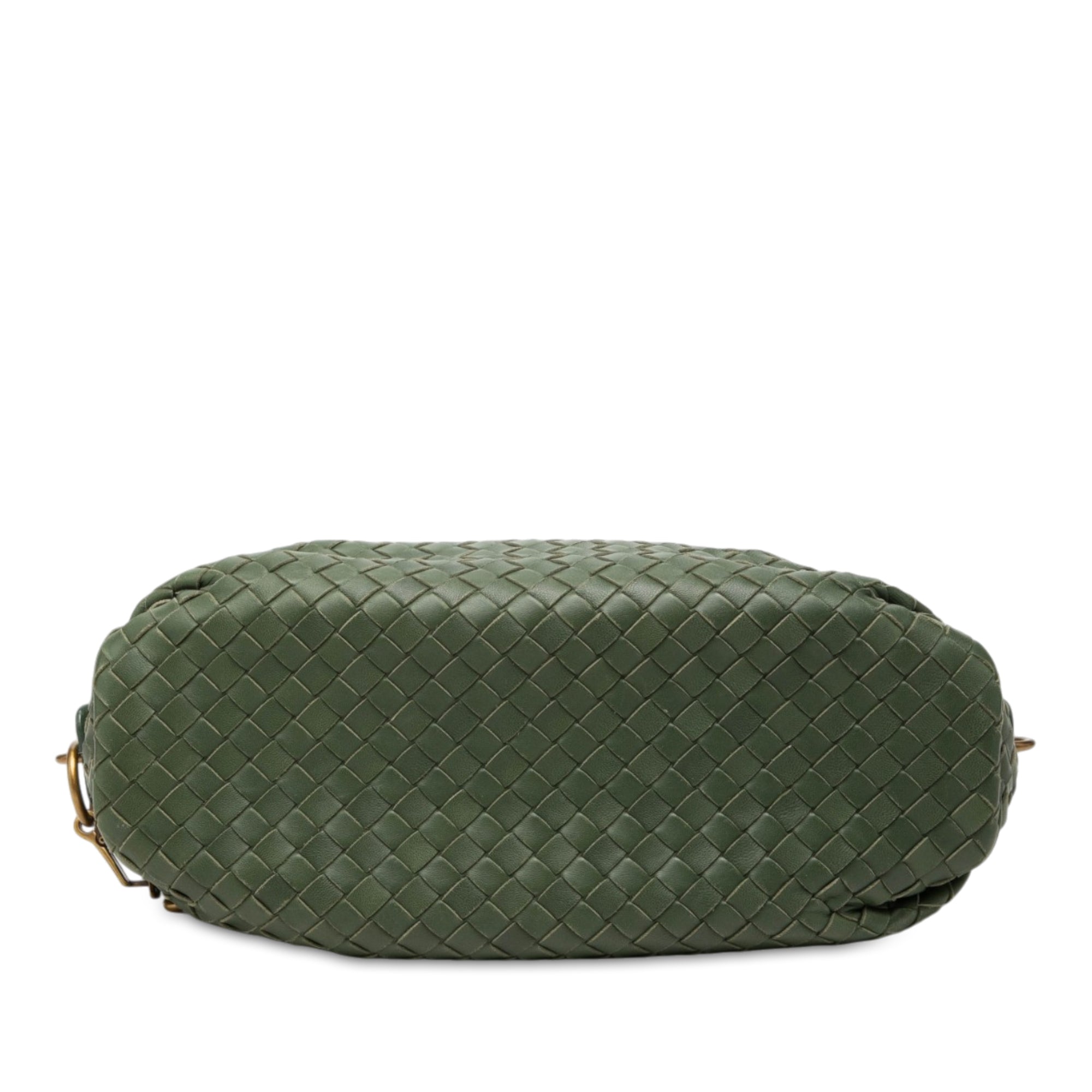 Nappa Intrecciato Crossbody Green - Lab Luxury Resale