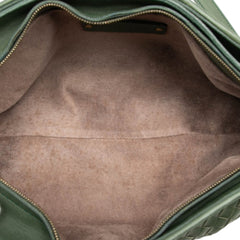 Nappa Intrecciato Crossbody Green - Lab Luxury Resale