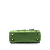 Small Satin Cannage My ABCDior Lady Dior Green - Lab Luxury Resale