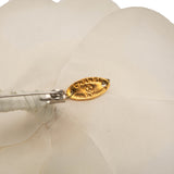 Canvas Camellia Brooch White - Lab Luxury Resale