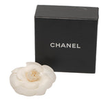 Canvas Camellia Brooch White - Lab Luxury Resale