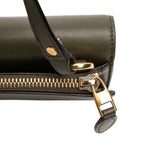 Mini Leather Skull Lock Top Handle Bag Green - Lab Luxury Resale