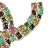 Gold Plated Enamel CC Brooch Gold - Lab Luxury Resale