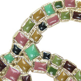 Gold Plated Enamel CC Brooch Gold - Lab Luxury Resale