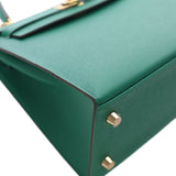 Epsom Kelly II Sellier 25 Green - Lab Luxury Resale