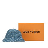 Monogram Essential Reversible Bucket Hat Blue - Lab Luxury Resale