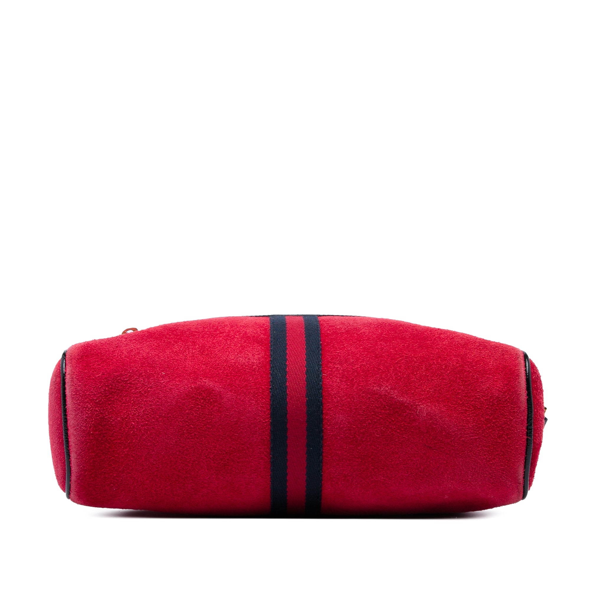 Suede Web Ophidia Crossbody Red - Lab Luxury Resale