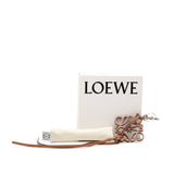 Leather Anagram Key Ring and Bag Charm Brown - Lab Luxury Resale