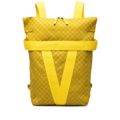 Rubber Intrecciato Buffer Backpack Yellow - Lab Luxury Resale
