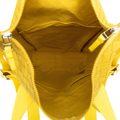 Rubber Intrecciato Buffer Backpack Yellow - Lab Luxury Resale