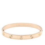 18K Rose Gold Classic Love Bracelet Pink - Lab Luxury Resale