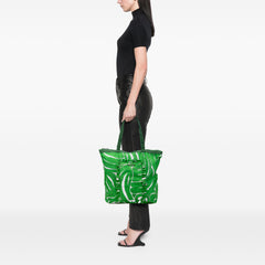 Canvas Printed Ivy Tote Green - Lab Luxury Resale