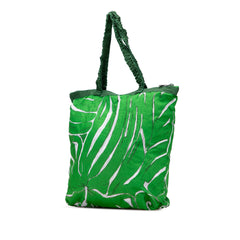 Canvas Printed Ivy Tote Green - Lab Luxury Resale