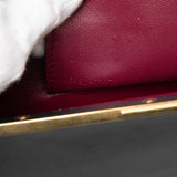 Mini Leather Clasp Crossbody Blue - Lab Luxury Resale