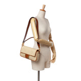 Zucca Embroidered Canvas Baguette Satchel Brown - Lab Luxury Resale