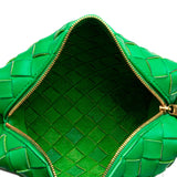 Mini Nappa Intrecciato Loop Camera Bag Green - Lab Luxury Resale