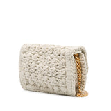 Jersey Crochet Shoulder Bag Brown - Lab Luxury Resale