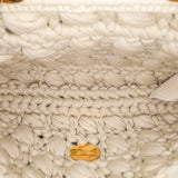 Jersey Crochet Shoulder Bag Brown - Lab Luxury Resale