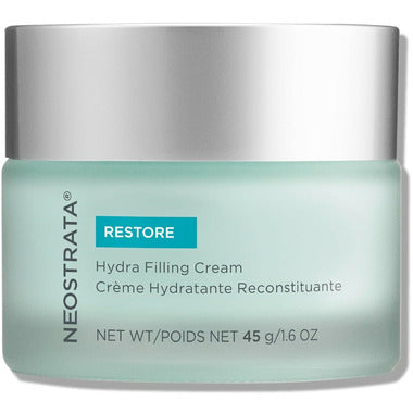 Neostrata Hydra Filling Cream 45g jar, a hydrating skincare product with a white cream texture in a white container.
