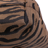 Zebra Print Canvas Handbag Brown - Lab Luxury Resale