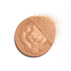 Chanel Les Symboles de Chanel Lion oversize illuminating powder in warm gold, featuring a luxurious embossed lion design.