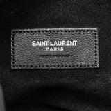 Small Studded Calfskin Emmanuelle Fringe Bucket Bag Black - Lab Luxury Resale