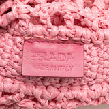 Crochet Raffia Logo Tote Pink - Lab Luxury Resale