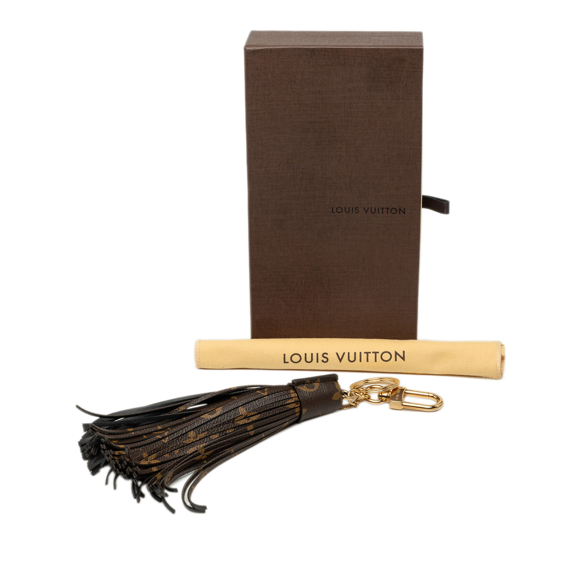 Monogram Tassel Bag Charm Brown - Lab Luxury Resale