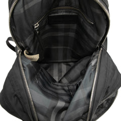 Leather Trimmed Nylon Backpack Black - Lab Luxury Resale
