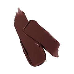M.A.C Cosmetics M·A·Cximal Silky Matte lipstick in Antique Velvet, intense brown shade, with sleek bullet packaging.