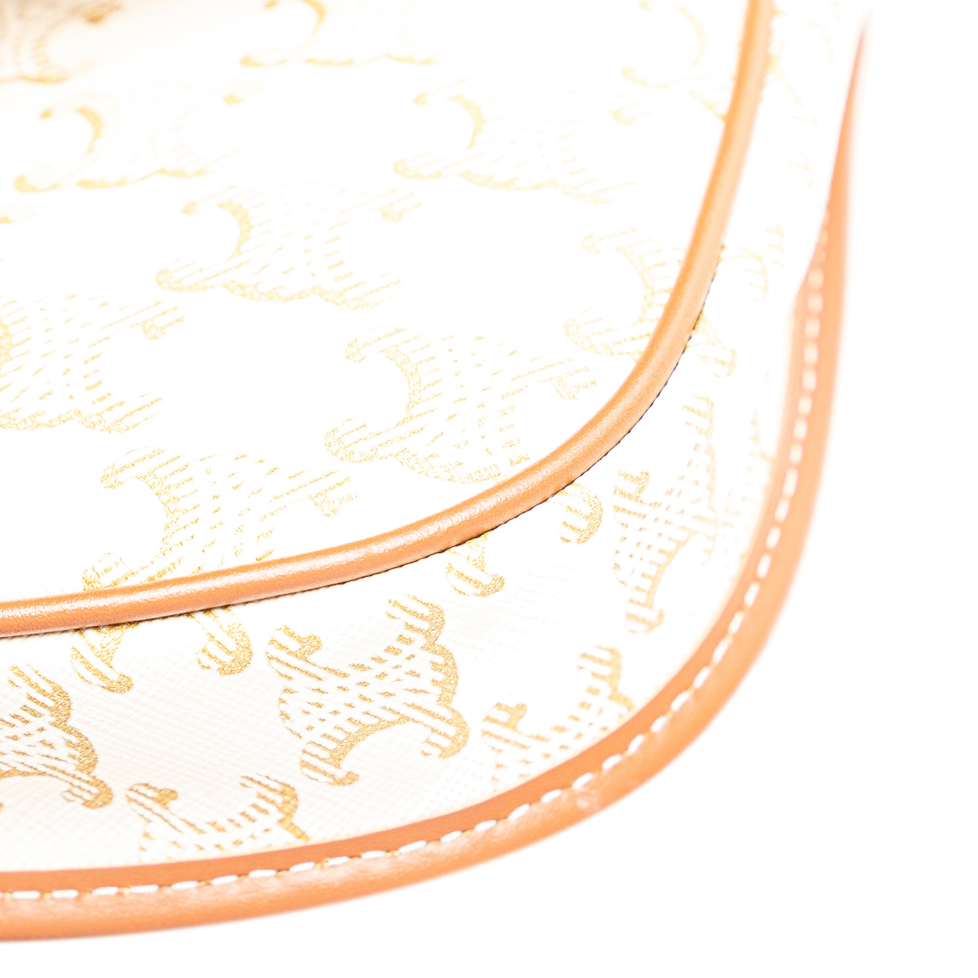 Mini Triomphe Coated Canvas Besace Crossbody Brown - Lab Luxury Resale