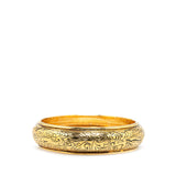 Gold Plated Floral Arabesques Bangle Gold - Lab Luxury Resale