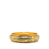 Gold Plated Floral Arabesques Bangle Gold - Lab Luxury Resale