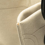 Medium Striped Canvas Phantom Luggage Tote Brown - Lab Luxury Resale