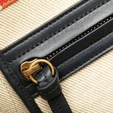 Medium Striped Canvas Phantom Luggage Tote Brown - Lab Luxury Resale