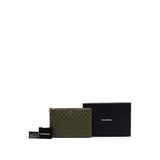 Large Quilted Lambskin Cuba La Habana O Case Clutch Green - Lab Luxury Resale