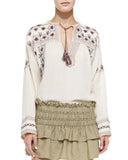 ÉTOILE ISABEL MARANT Vicky Embroidered Blouse Size 38/6