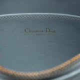 Medium Calfskin Cannage Caro Daily Pouch Blue - Lab Luxury Resale