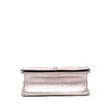 Small Metallic Grained Calfskin Diorama Flap Gold - Lab Luxury Resale