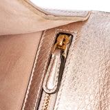 Small Metallic Grained Calfskin Diorama Flap Gold - Lab Luxury Resale