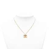 CC Gold Plated Pendant Necklace Gold - Lab Luxury Resale