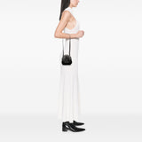 Woven Leather Floral Shoulder Bag Black - Lab Luxury Resale