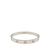 Cartier 18K White Gold Classic Love Bracelet