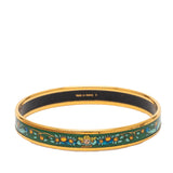 Narrow Enamel Fruits Cloisonne Bangle 65 Gold - Lab Luxury Resale