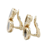 18K Yellow Gold Onyx Bvlgari Clip On Earrings Gold - Lab Luxury Resale