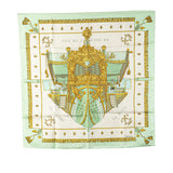 Vue Du Carrosse De La Galere La Reale Silk Scarf White - Lab Luxury Resale