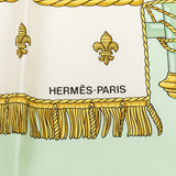 Vue Du Carrosse De La Galere La Reale Silk Scarf White - Lab Luxury Resale