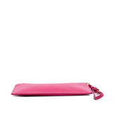 Saffiano Zip Pouch Pink - Lab Luxury Resale