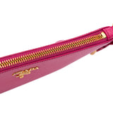 Saffiano Zip Pouch Pink - Lab Luxury Resale